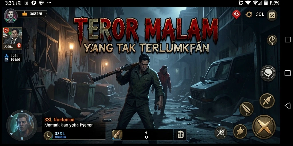 Gameplay 33L menampilkan ketegangan mendalam dalam suasana menyeramkan.