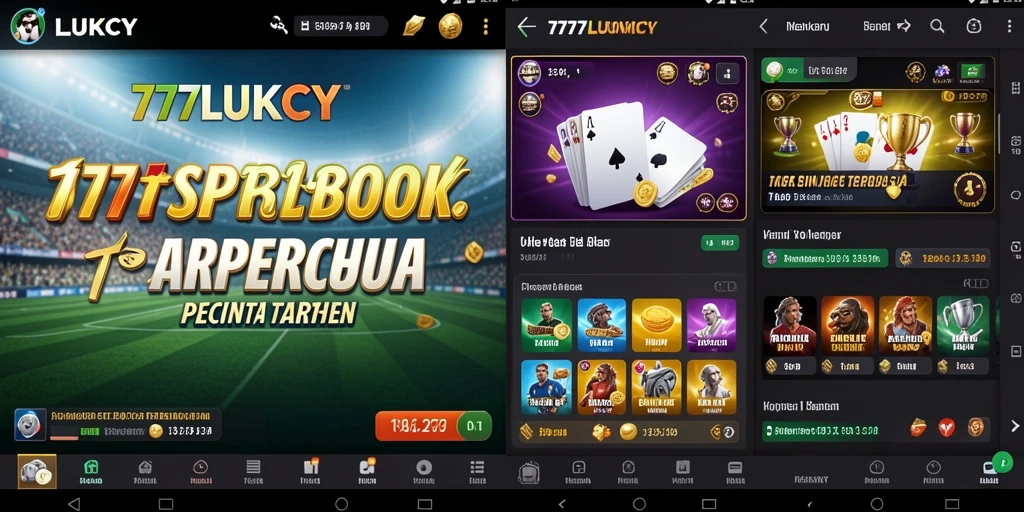 Tampilan gameplay yang menarik dari aplikasi Sportsbook 777LUKCY.