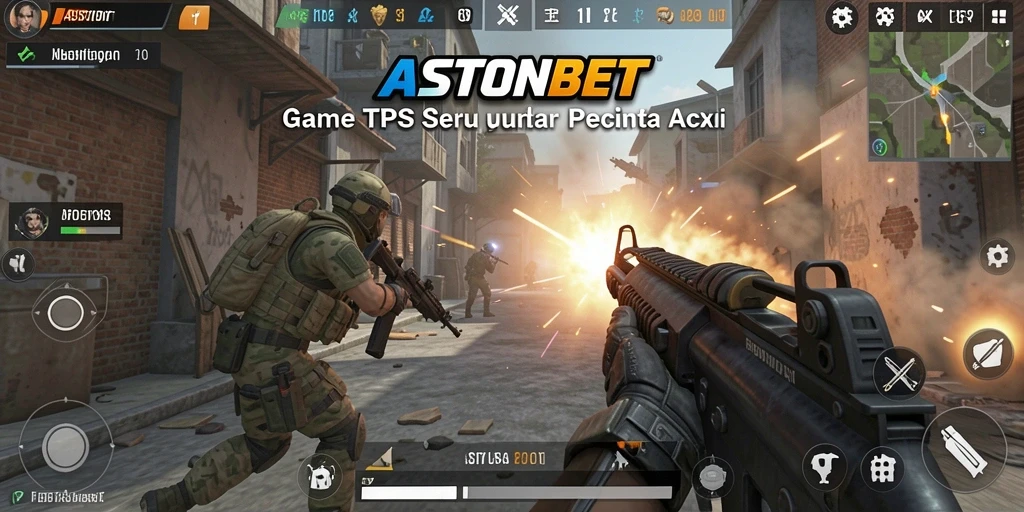 Gambaran gameplay seru dari ASTONBET yang penuh aksi TPS.