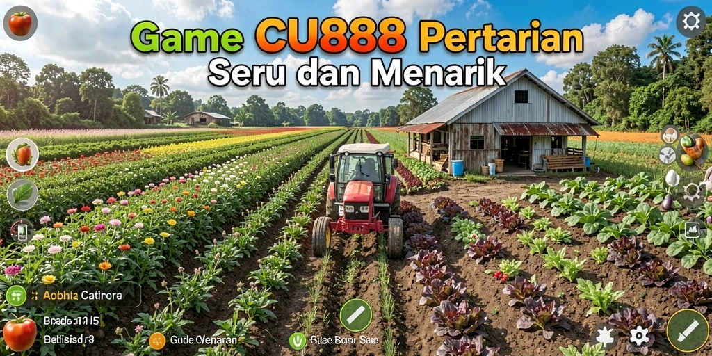 Tangkapan layar CU888 menampilkan pengalaman bercocok tanam yang seru dan interaktif.