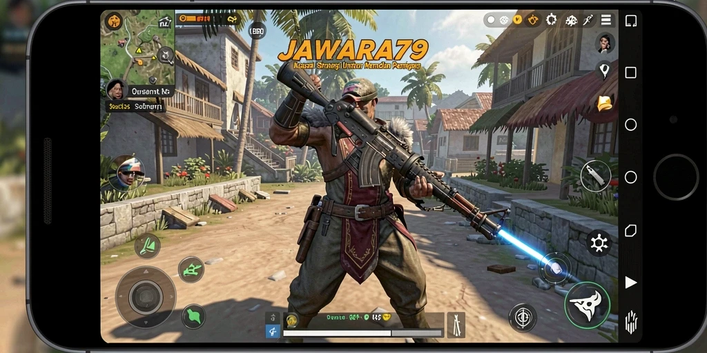 Tampilan gameplay seru dan mendebarkan dari JAWARA79