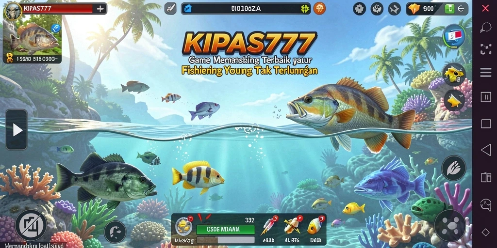 Gameplay KIPAS777 menampilkan aksi menangkap ikan yang seru.