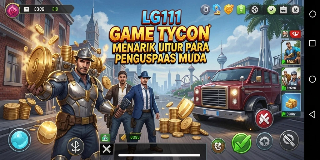 Tampilan gameplay LG111 yang menantang dan menarik di dunia Tycoon.