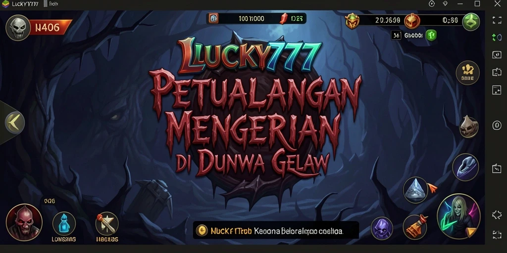 Tampilan gameplay yang menegangkan di LUCKY777 dengan suasana yang mencekam.
