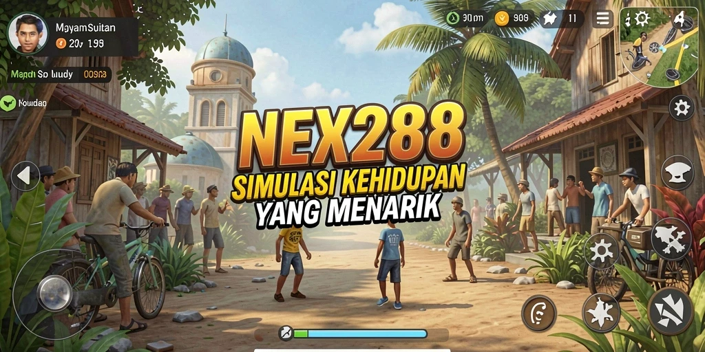 Tangkapan layar NEX288 menunjukkan gameplay simulasi yang imersif.