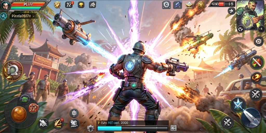 Tampilan seru dari gameplay PC777 yang penuh aksi.