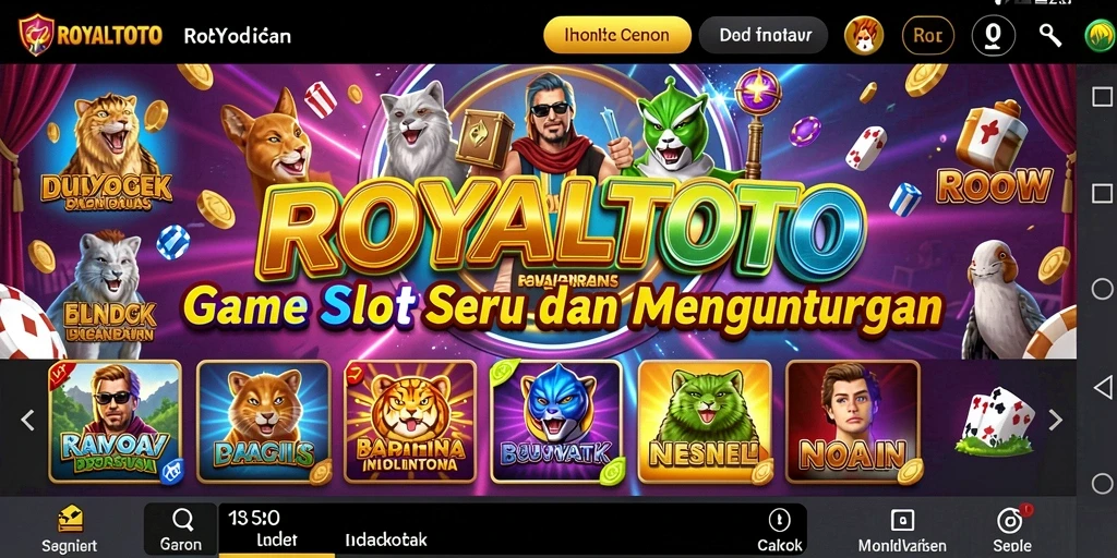 Tampilan penuh aksi dari gameplay ROYALTOTO yang menegangkan.