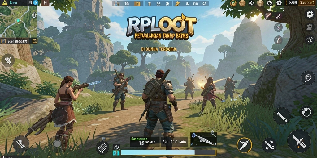 Tampilan gameplay RPLOOT yang menakjubkan dan mendalam.
