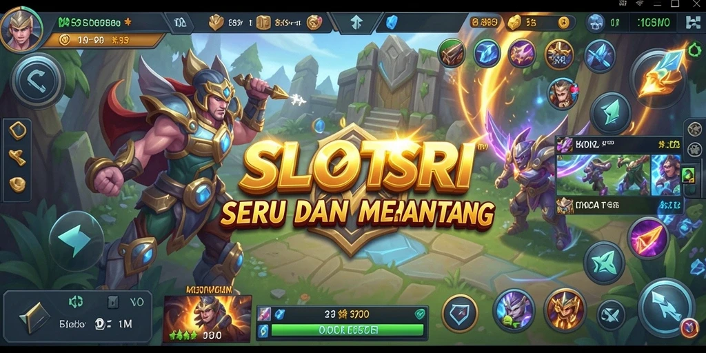 Tangkapan layar gameplay SLOTSRI yang menampilkan aksi pertempuran seru.