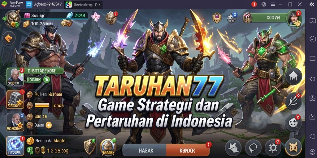 Tangkapan layar dari gameplay seru di TARUHAN77 yang menunjukkan pertarungan epik.
