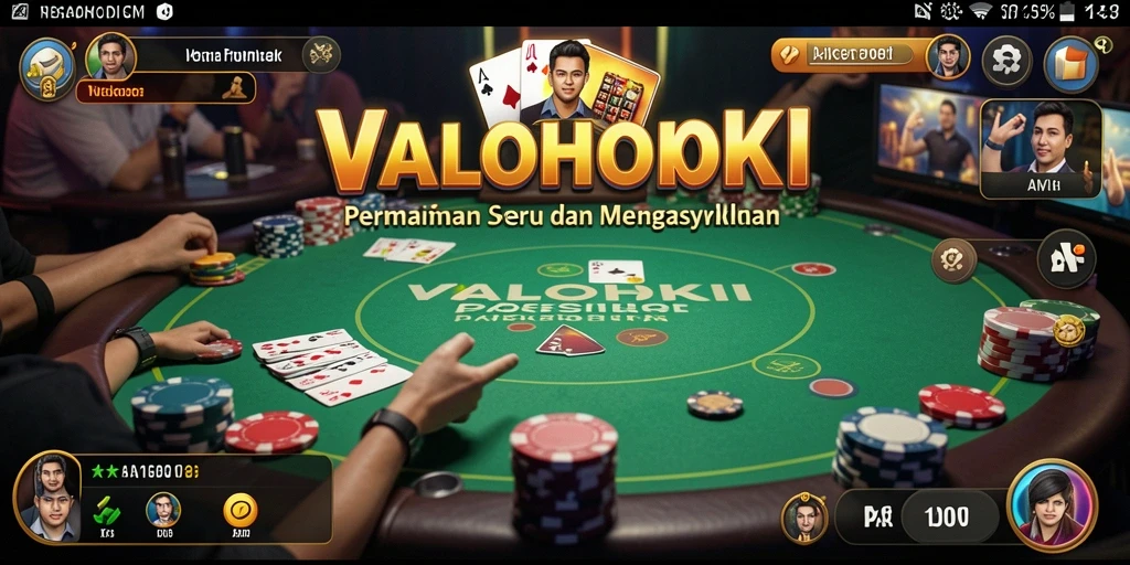 Tampilan gameplay menegangkan dan penuh strategi dari VALOHOKI.
