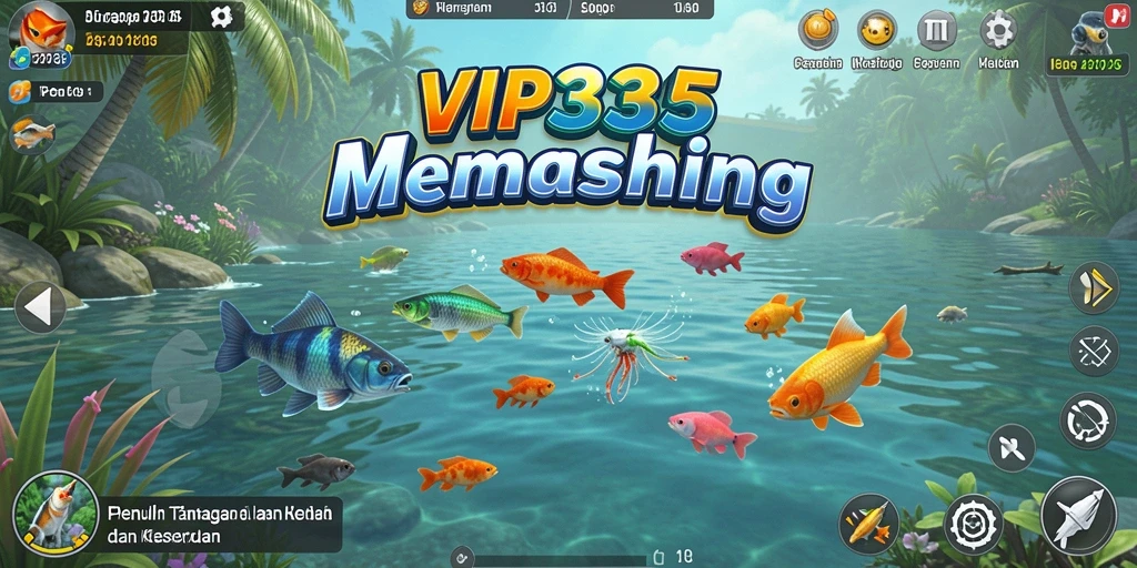 Tangkapan ikan yang beragam dalam gameplay Fishing VIP333.