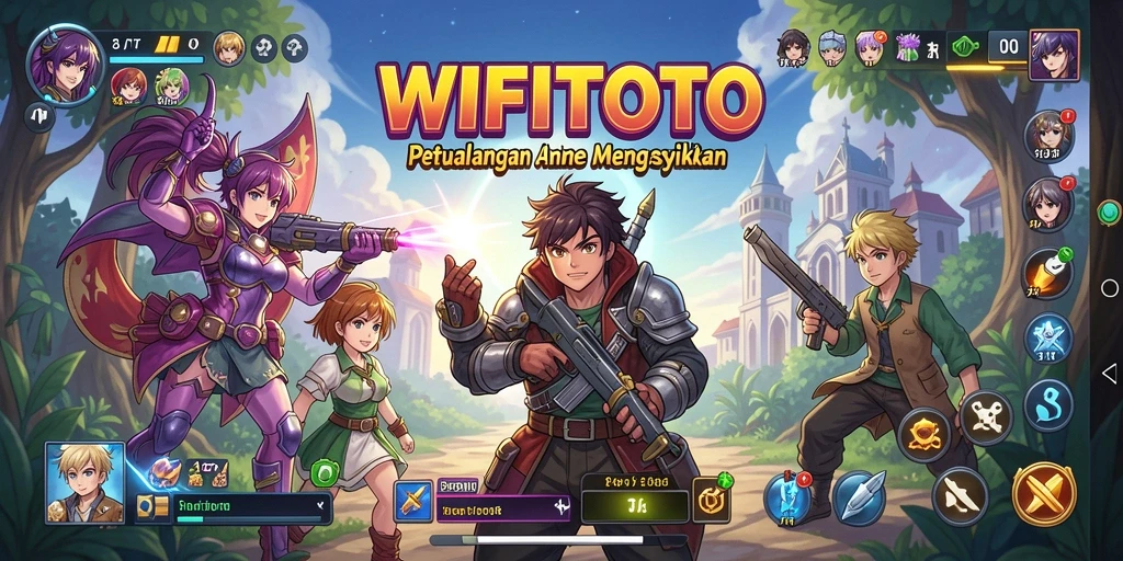 Screenshot utama WIFITOTO menunjukkan aksi seru dalam dunia Anime.